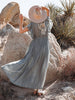 Button Cotton Linen Perfect Beach Boho Maxi Dress