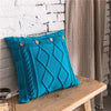 Button Closure Knit Cushion Cover