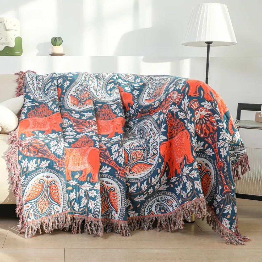 Soft Wander Tusk Cotton Blanket