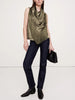 Lustre Drape Fringe Top