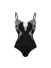 Rhinestone Rose One-Piece Swimsuit