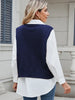 V-Neck Loose Fit Vest Sweater Top