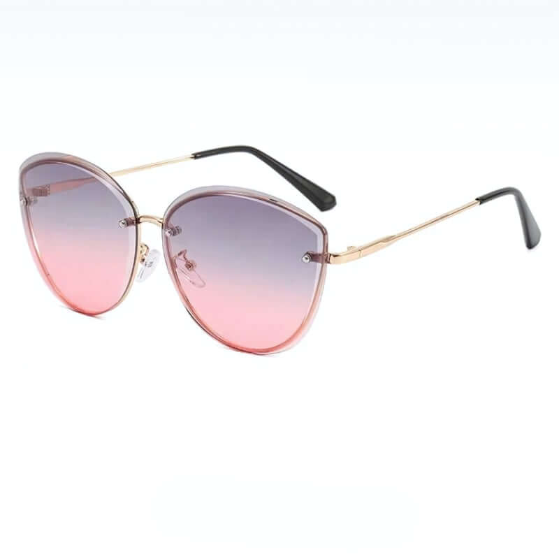 50% OFF | SolarCharm Cat-Eye |  Sunglasses ladies, rimless cat-eye shape UV400