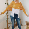 50% OFF | Zenina | Double sleeves shawl scarf
