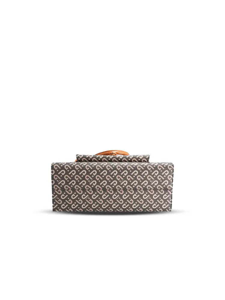 Large Capacity Letter Print Underarm Tote Bag