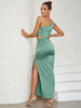 Hollow Waist Slit Bodycon Dress