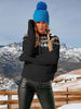 Embroidered Color Block Knit Sweater