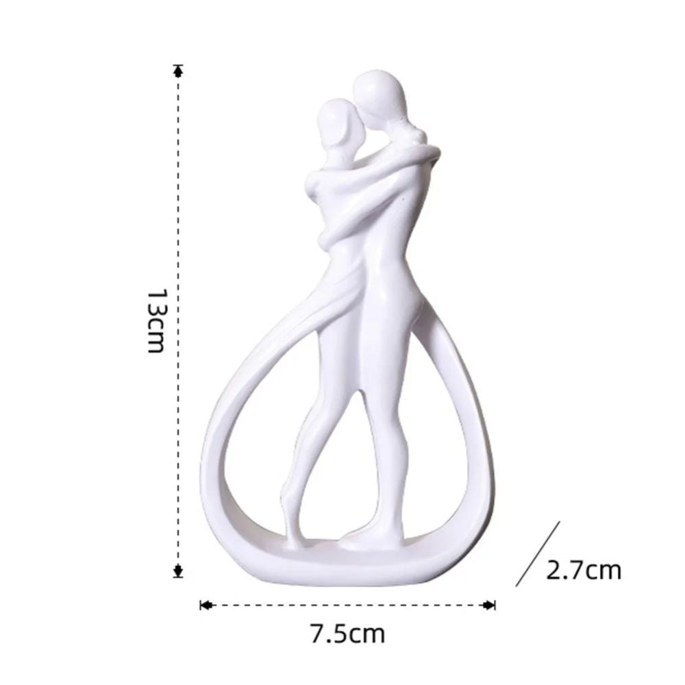 Embrace Resin Couple Sculpture