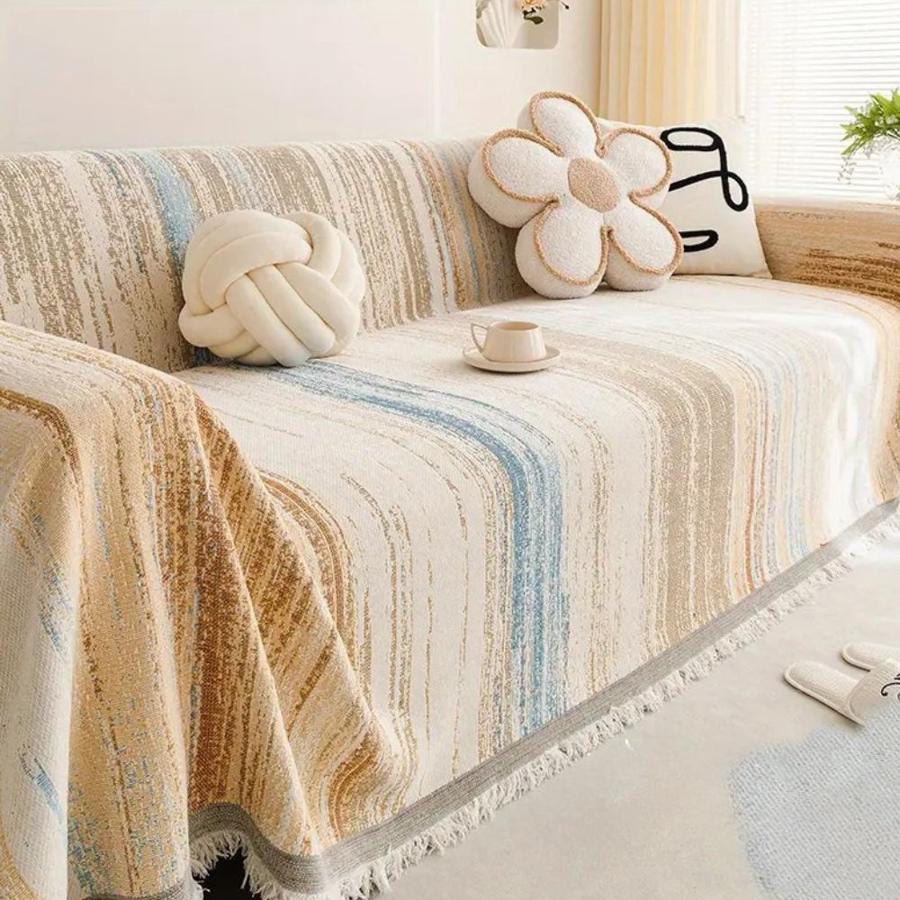 Serene Stripes Sofa Cover