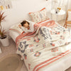 Chevron Design Four-Layer Cotton Blanket