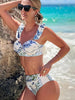 Tropical Print Two-Piece Bikini Set