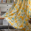 Sunshine Blooms Floral Tasseled Curtain