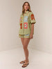 Linen Temperament Shirt&Shorts Set
