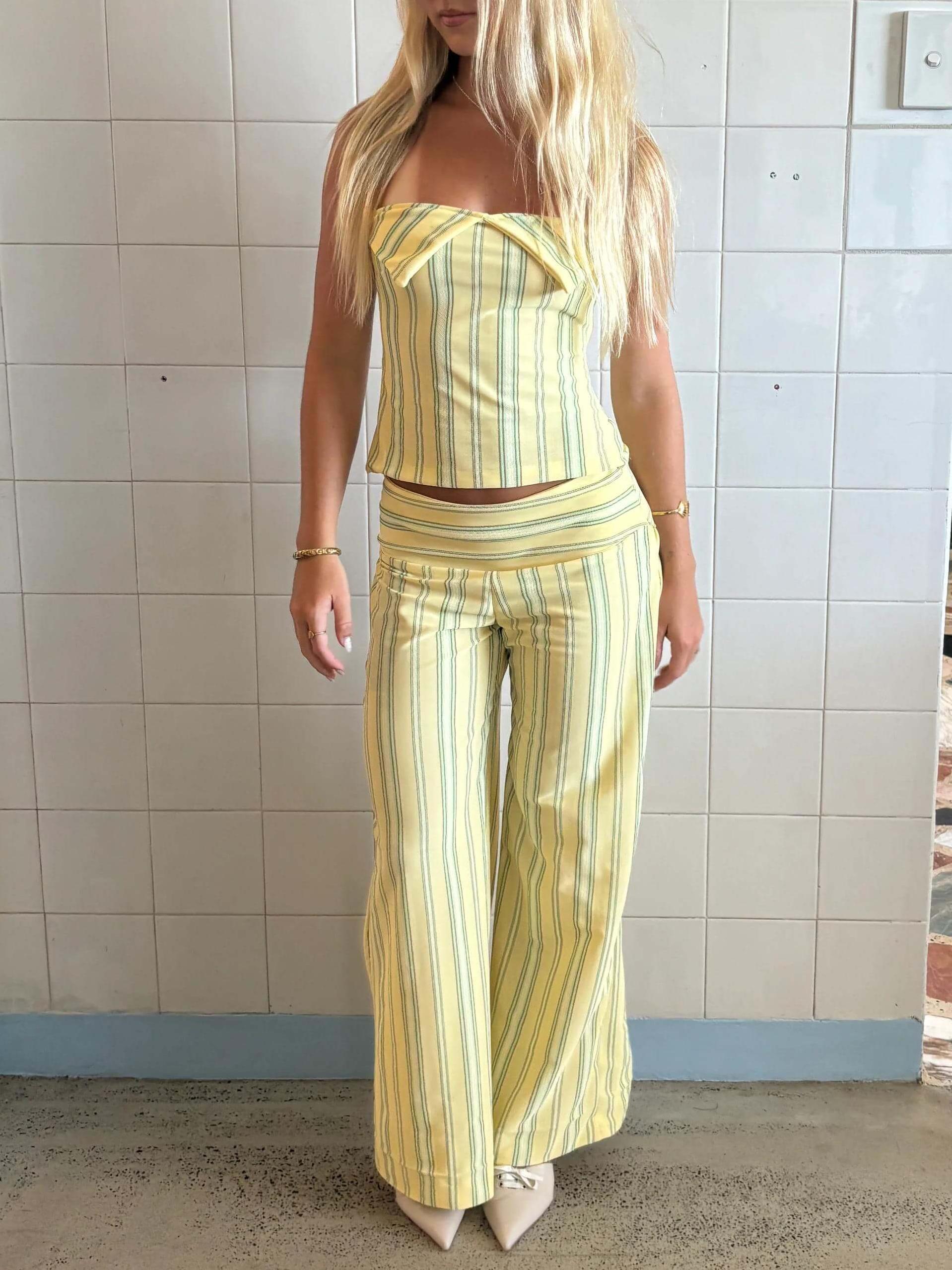 Timeless Stripes Pants Set