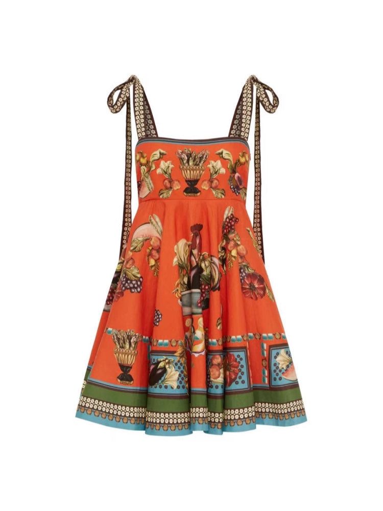 Adjustable Strap Midi Dress