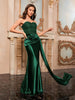 Sexy Strapless Sequin Backless Dress