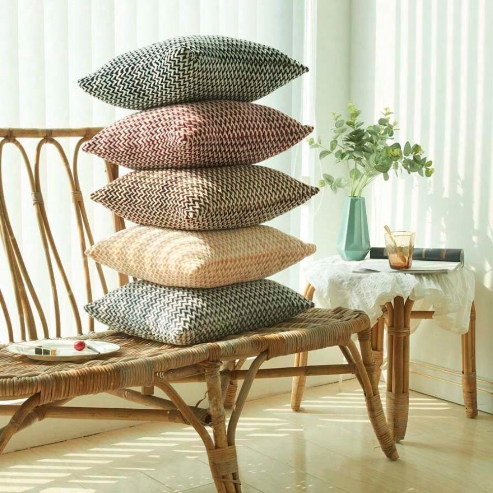 Lush Chevron Cushion Covers