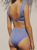 Morandi Blue High-Waist Bikini Set