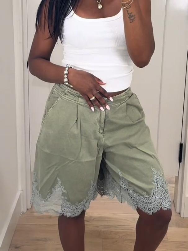 Sage Lace Wanderer Shorts