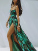Ink Green Cutout Swimsuit Set