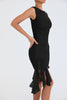 Casual Sleeveless Ruffle Midi Dress