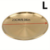 Lustrous Golden Stainless Steel Serving Plates