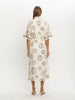 Shirt-Collar Short Sleeve Dress