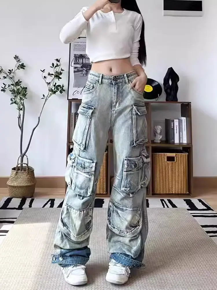 Gradient Cargo Paratrooper Jeans