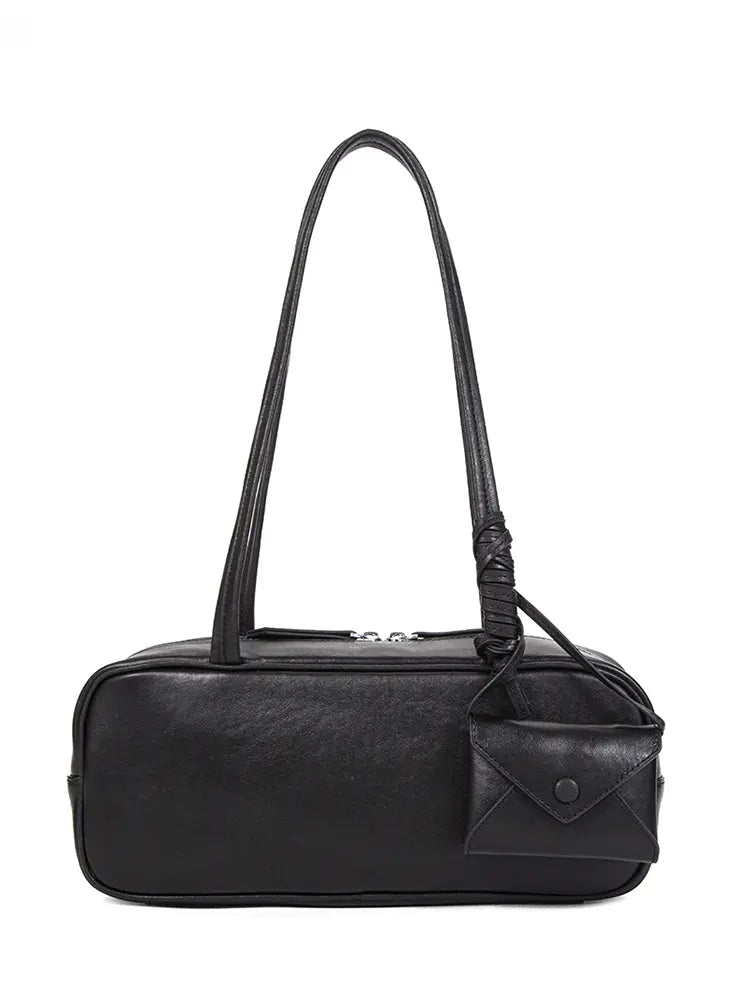 Belair Vegetable-Tanned Leather Baguette Evening Bag