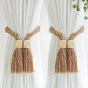 Wooden Bead Tassel Curtain Tie Back | 2Pcs Set