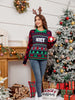 Sequin Embroidered Christmas Jacquard Knitted Sweater