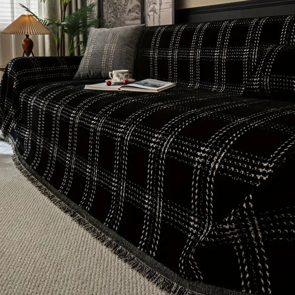 Chesterfield Plaid Sofa Cover