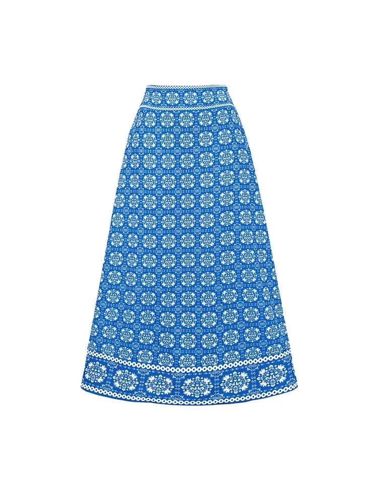 3D Floral Decor Ethnic Print Swimsuit