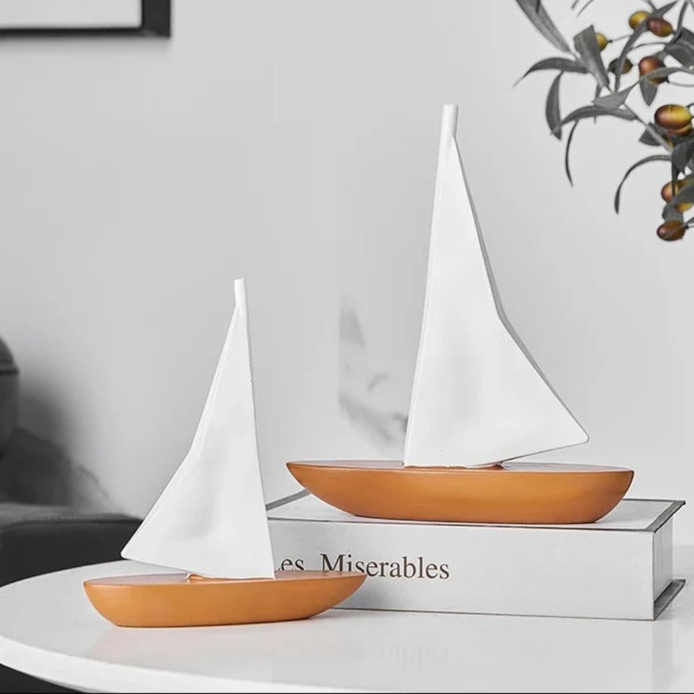 Celestial Drift Sailboat Decor