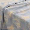 Flower Print Flax Throw