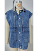 Trendy Sleeveless Denim Vest