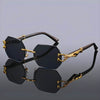 50% OFF | SolarHex | Hexagon sunglasses with gold accents - UV protection