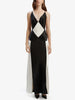 Black Ivory Contrast Maxi Dress