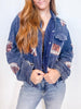 Game Day Rugby Sequined Single Breasted Jacket