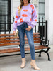 Lips of Love Round Neck Pullover Sweater