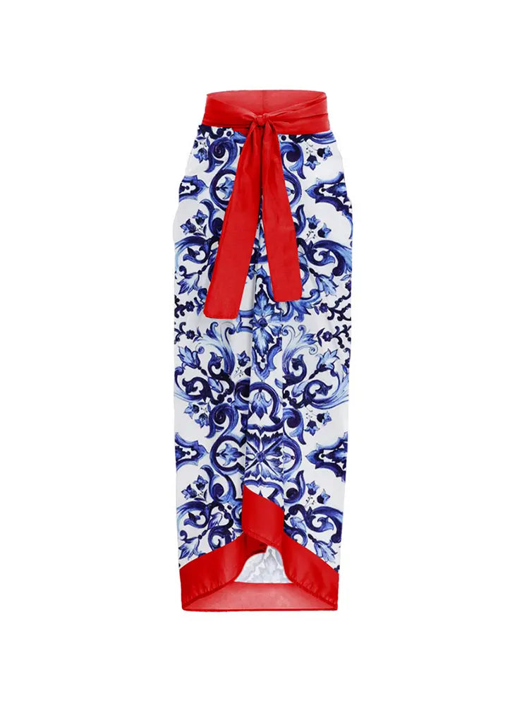 Reversible Colorblock One-Piece with Appliqué