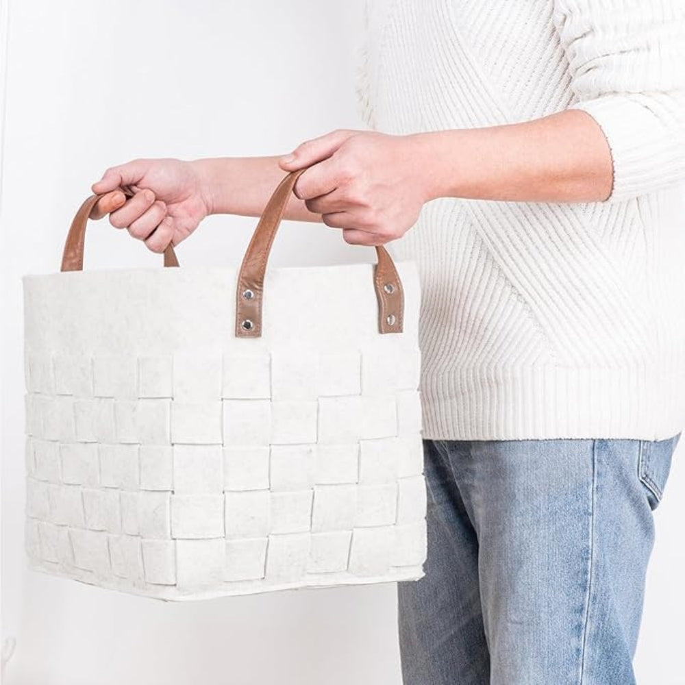 Weave Grid Tote Storage