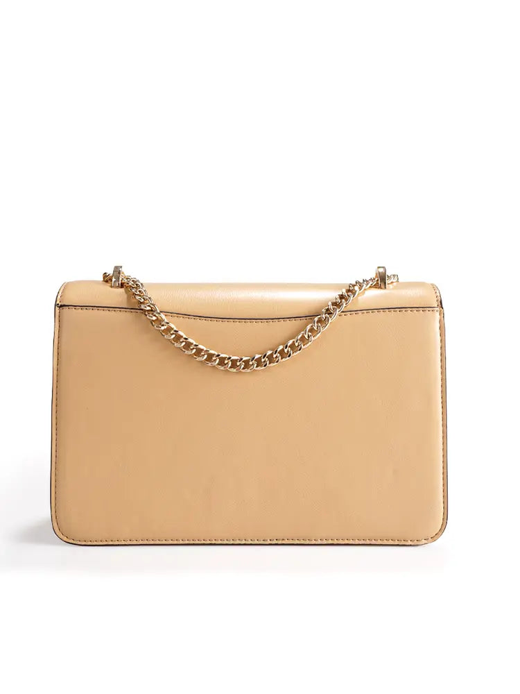 Floral Embroidered Chain Crossbody Shoulder Bag