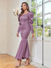 Sexy Strapless Ruffle Ruched Dress