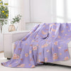 Bow-Knot and Rose Cotton Gauze Blanket
