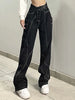 Unique Contrast-Stitch Jeans