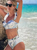 Tropical Print Two-Piece Bikini Set