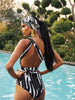 Striped Multiway Tie Swimsuit for Women