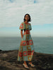 Linen Crewneck Waist Dress