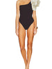 One Shoulder Ruffle Layer Retro Swimsuit